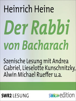 cover image of Der Rabbi von Bacharach